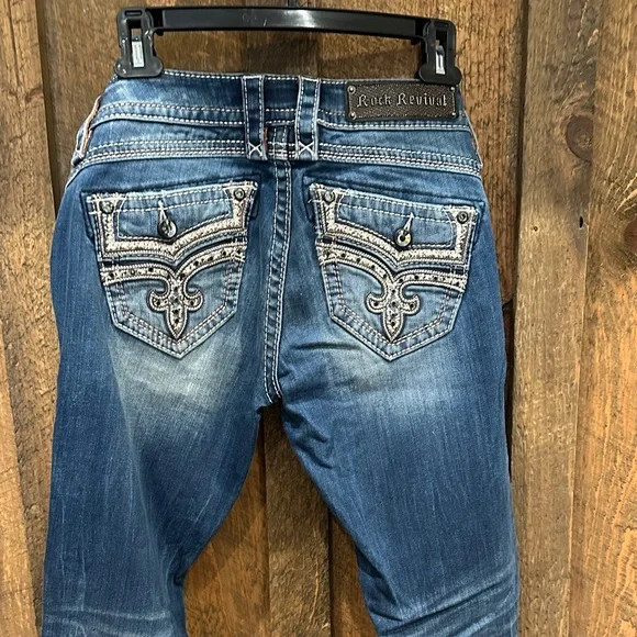 Rock Revival Faded Indigo Slim Jeans - Picture 5 of 6